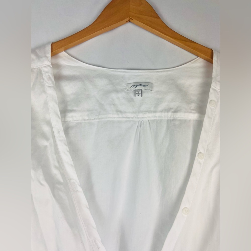 Mystree Cross Front Button Down Blouse - image 2